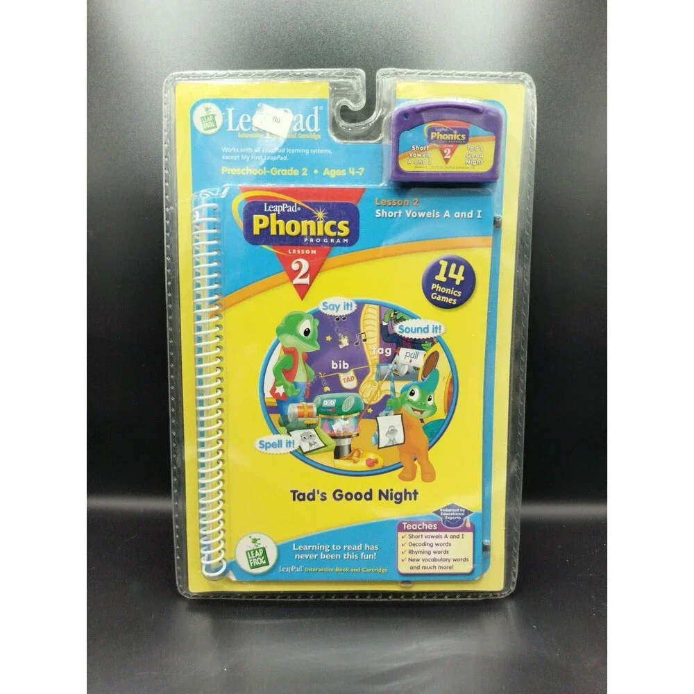 LeapPad Phonics Program Lesson 2 Preschool Grade 2 Ages 4-7 LeapFrog New